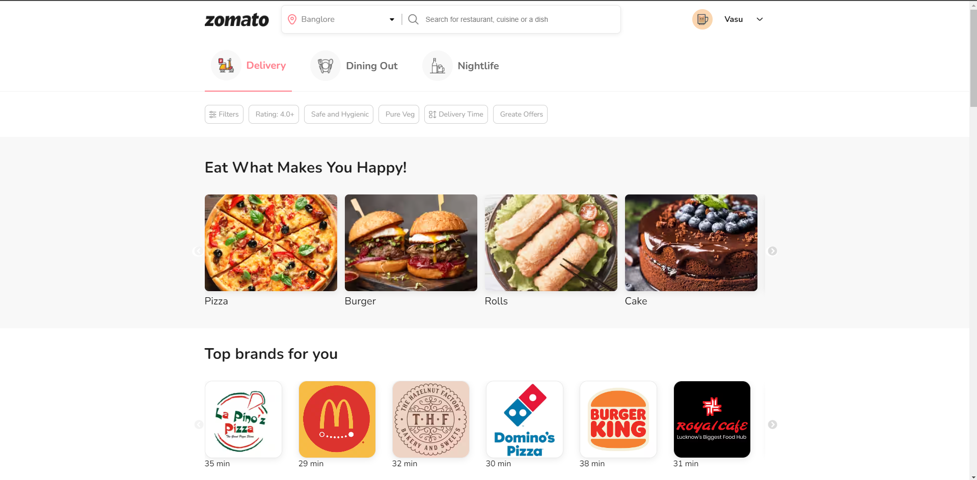 Zomato Clone